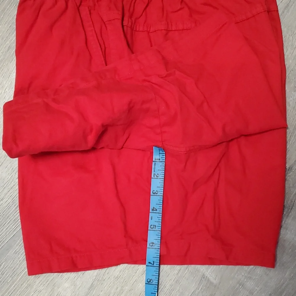 Vintage Speedo red cotton athletic shorts men size XL